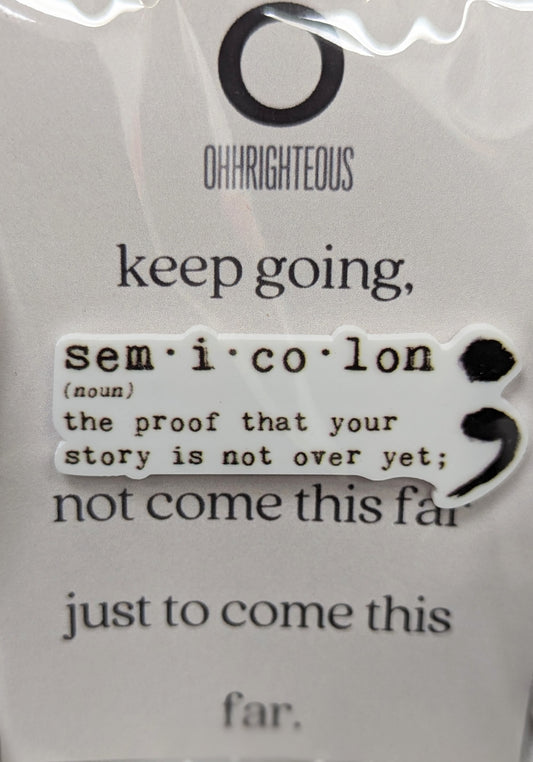 Semicolon; Pin