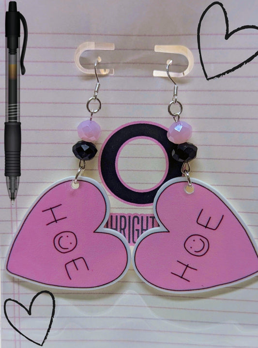 Hoe Heart Earrings